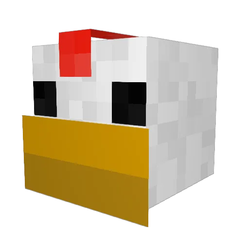 _GULLY_ Minecraft avatar head, 3D render