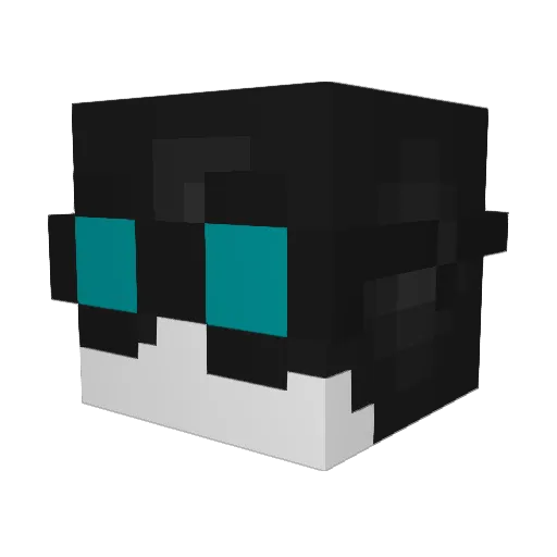 _GY Minecraft avatar head, 3D render