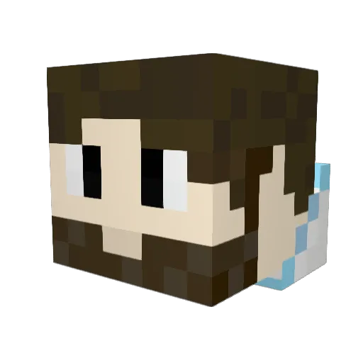 _G_r_i_m_ Minecraft avatar head, 3D render
