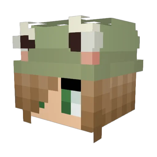 _Galath Minecraft avatar head, 3D render