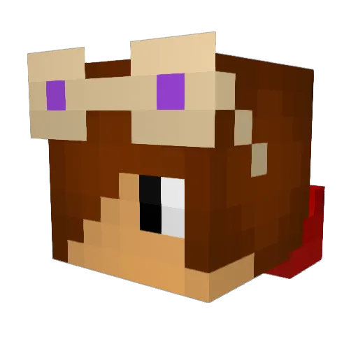 _Galish_ Minecraft avatar head, 3D render