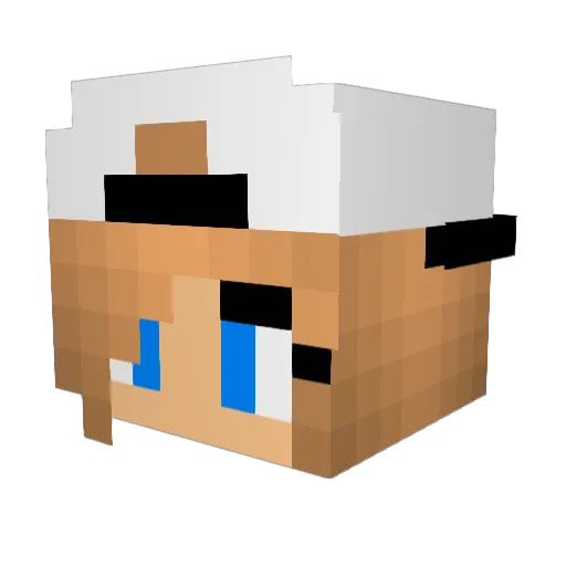 _Gamer_Girl_20 Minecraft avatar head, 3D render