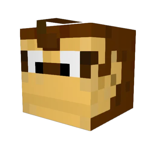 _Gamerbear_ Minecraft avatar head, 3D render