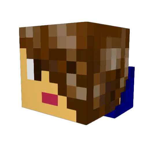 _Gamestar Minecraft avatar head, 3D render