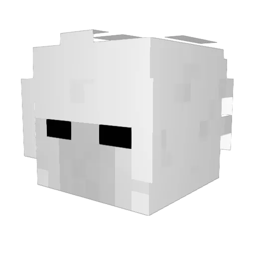 _Gaol Minecraft avatar head, 3D render