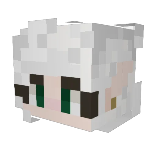 _Garnina_ Minecraft avatar head, 3D render
