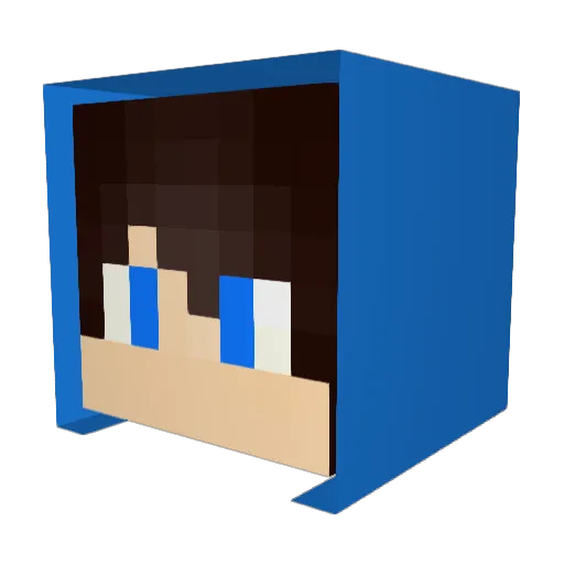 _GaspaGaymer_ Minecraft avatar head, 3D render