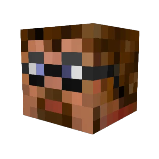 _Gatt_ Minecraft avatar head, 3D render