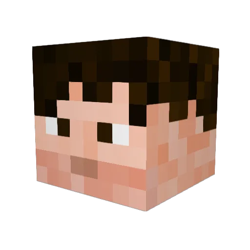 _Gauntlet_ Minecraft avatar head, 3D render