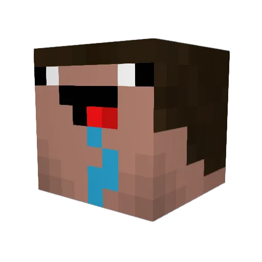 _GeileSau_ Minecraft avatar head, 3D render