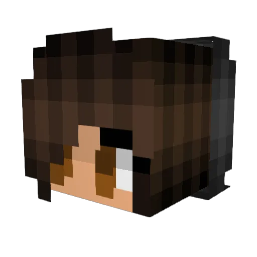 _Gekata_ Minecraft avatar head, 3D render