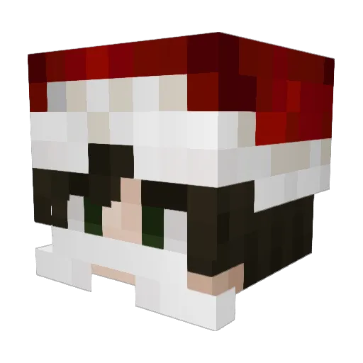 _Genn Minecraft avatar head, 3D render