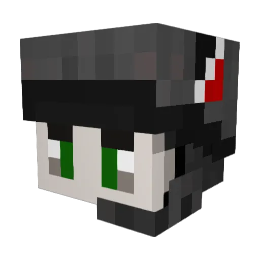 _Genosse Minecraft avatar head, 3D render