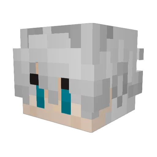 _Gerbert_ Minecraft avatar head, 3D render