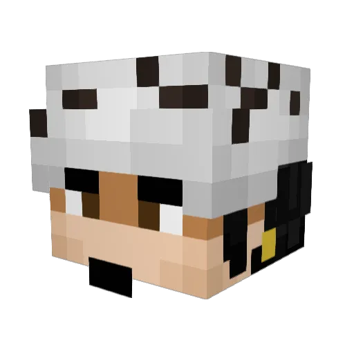 _Gertrude_ Minecraft avatar head, 3D render
