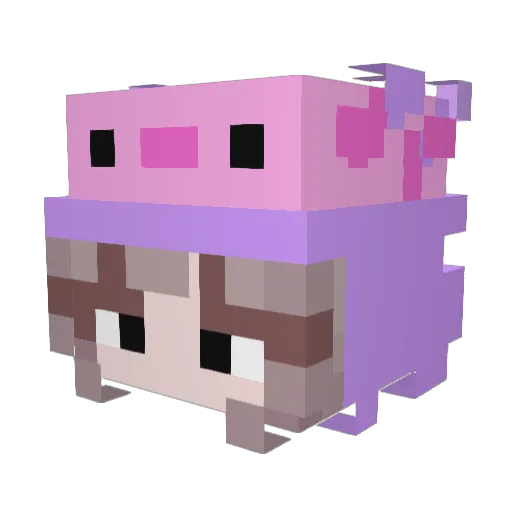 _GetOffMyBed_ Minecraft avatar head, 3D render
