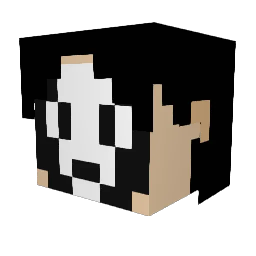_Ghoulishh Minecraft avatar head, 3D render