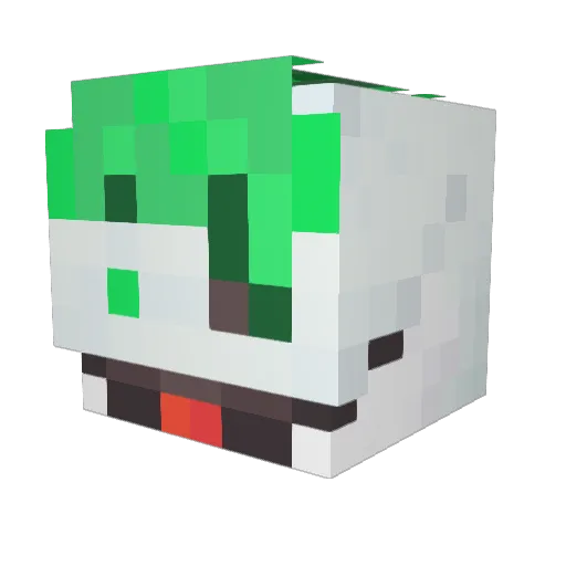 _Ghoulyx Minecraft avatar head, 3D render