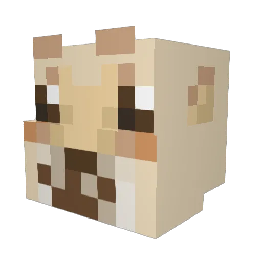 _Gi_Gi_ Minecraft avatar head, 3D render