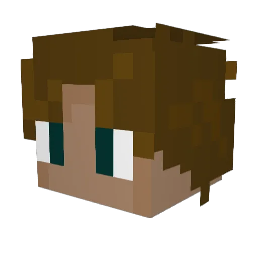 _Giant_ Minecraft avatar head, 3D render