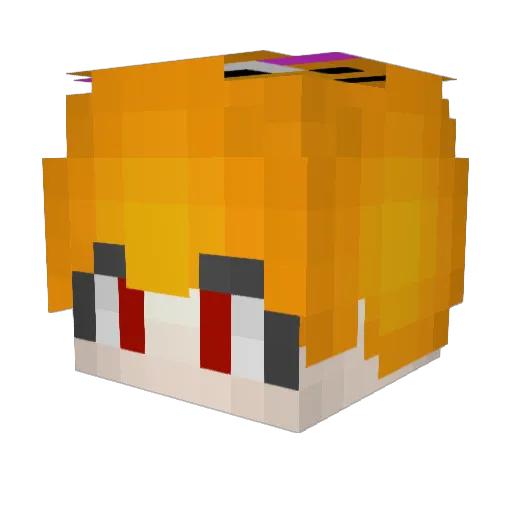 _Gidd_ Minecraft avatar head, 3D render