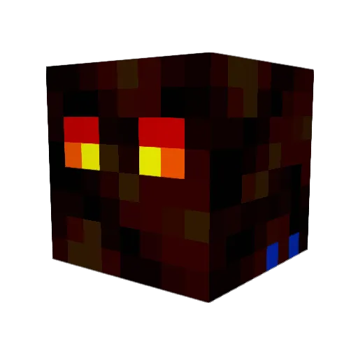 _GinjaNinja Minecraft avatar head, 3D render