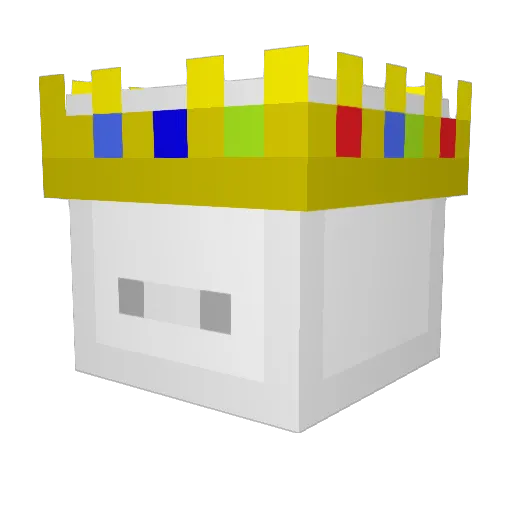 _Gioro Minecraft avatar head, 3D render