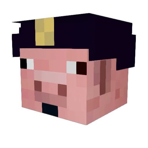 _GlizzardWizard_ Minecraft avatar head, 3D render