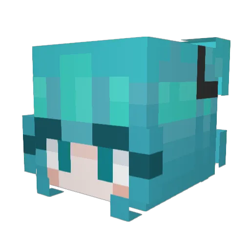 _Glooms Minecraft avatar head, 3D render