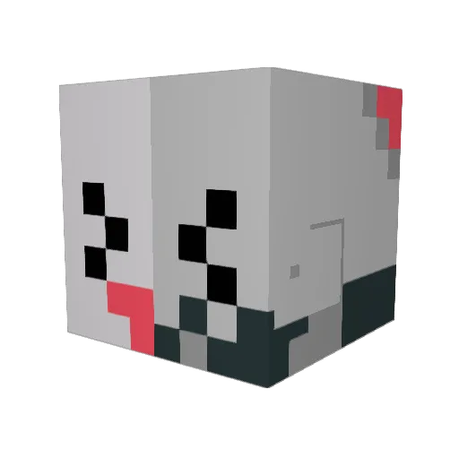 _Gloopy Minecraft avatar head, 3D render