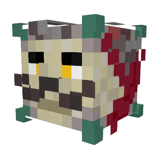 _GnomErMan_ Minecraft avatar head, 3D render