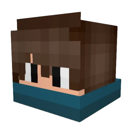 _Goblin Minecraft avatar head, 3D render