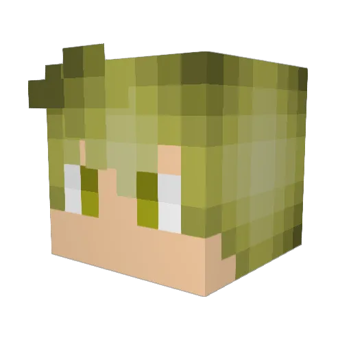 _GodApollo_ Minecraft avatar head, 3D render