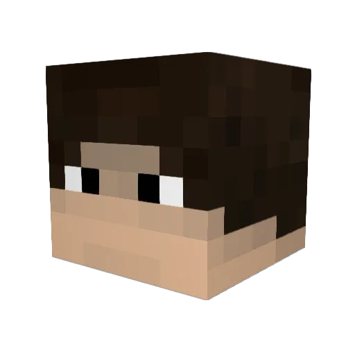 _GodAxe Minecraft avatar head, 3D render
