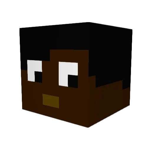 _GodSquad_kw Minecraft avatar head, 3D render