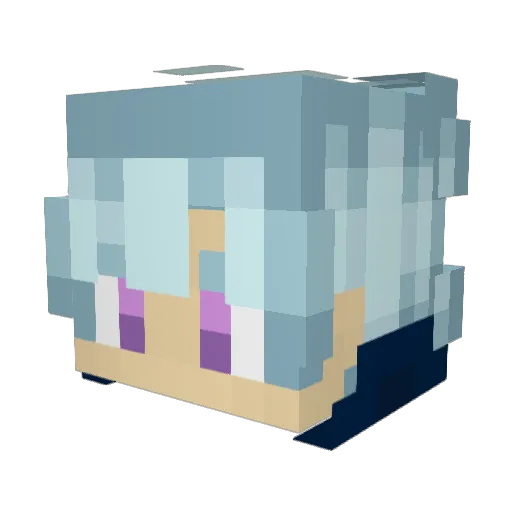 _Goe Minecraft avatar head, 3D render