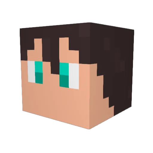 _Goki Minecraft avatar head, 3D render