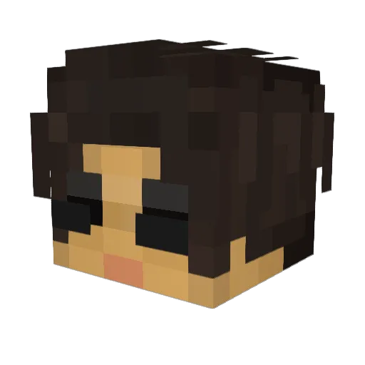 _GoldenBoi_ Minecraft avatar head, 3D render
