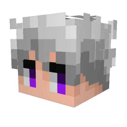 _Goldenn_ Minecraft avatar head, 3D render