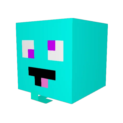 _Goob_ Minecraft avatar head, 3D render