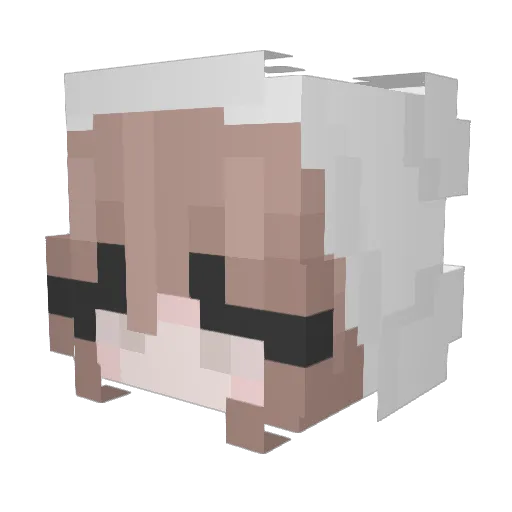 _Gorgether_ Minecraft avatar head, 3D render