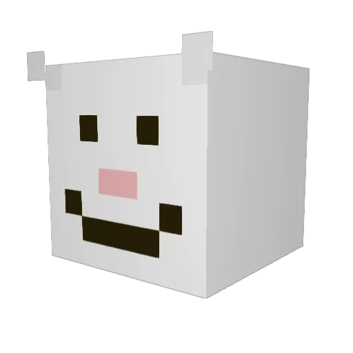 _Gosiaaa_ Minecraft avatar head, 3D render