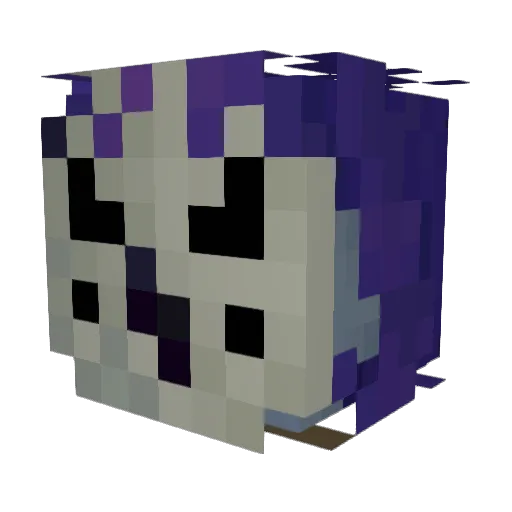 _Gothos_ Minecraft avatar head, 3D render