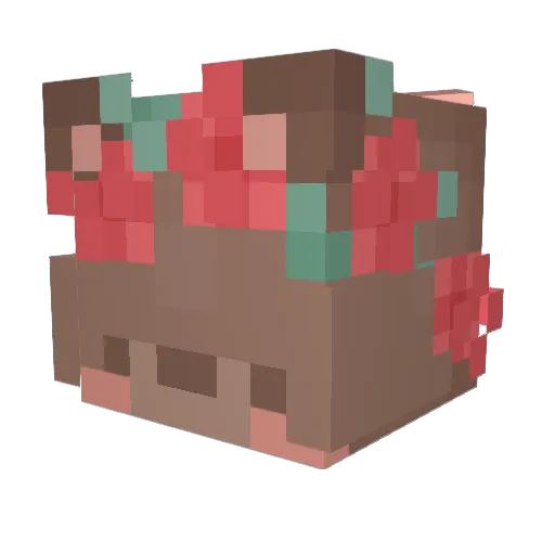 _GouChi_ Minecraft avatar head, 3D render