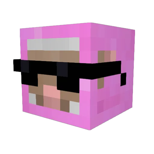 _Gowther_ Minecraft avatar head, 3D render