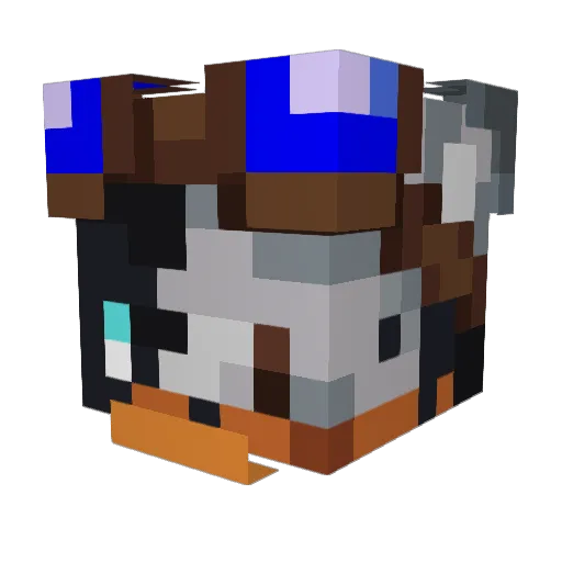 _GrAy_FoX_ Minecraft avatar head, 3D render