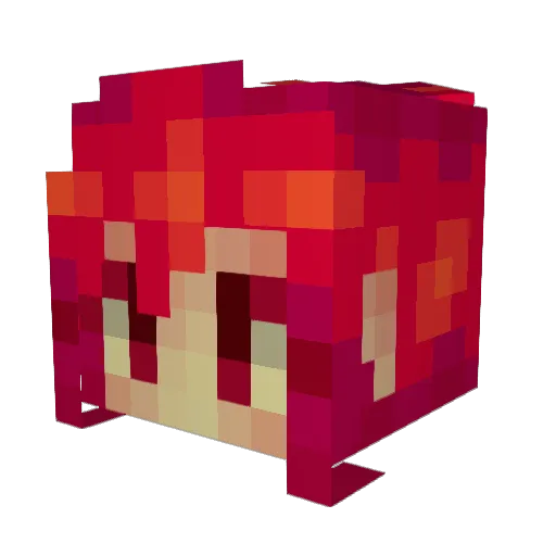 _GrapeJuice Minecraft avatar head, 3D render