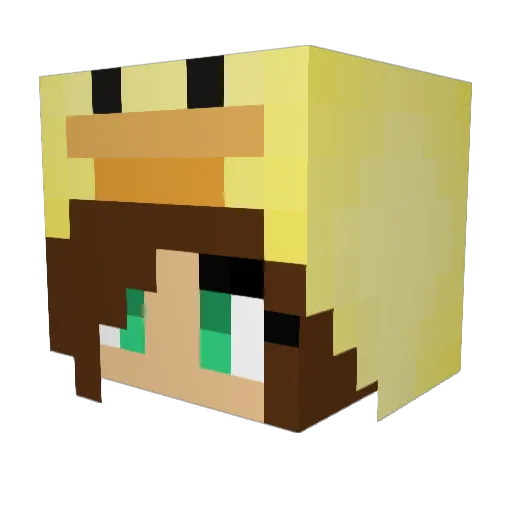 _Greek_Goddess_ Minecraft avatar head, 3D render