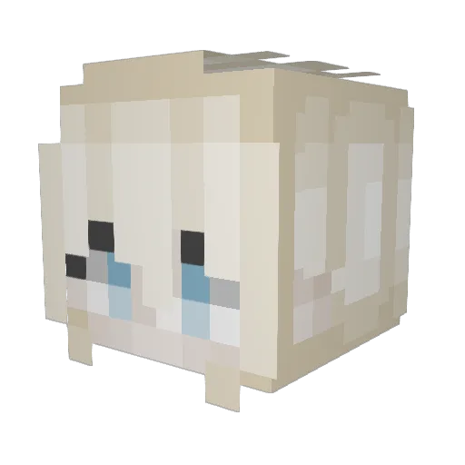 _Grell_Sutcliff_ Minecraft avatar head, 3D render
