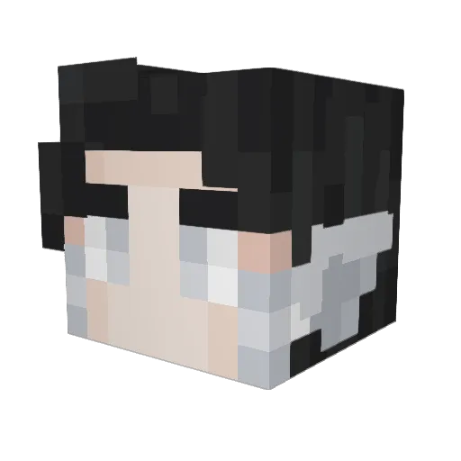 _Gretis_ Minecraft avatar head, 3D render